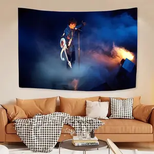 Funk pop singer Prince Tapestry Artistic Textile Decor Easy-Hang microfiber wall hanging creates perfect backdrops for photos or events. Ideal for living rooms, bedrooms & outdoor decor Enhances Ambiance Changeable Decor Wall Tapestries