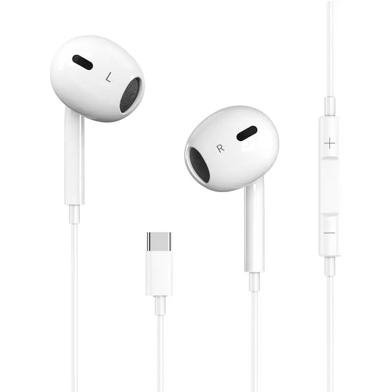 USB C Headphones for iPhone 17/16/15 Pro Max Plus Earbuds,Type C Earphones USB C Headphones for iPhone 17/16/15 Pro Max Plus Earbuds,Type C Earphones