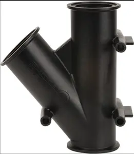 Banjo 3" Full Port 45° Y Flange - Polypropylene for Efficient Flow in Various Applications