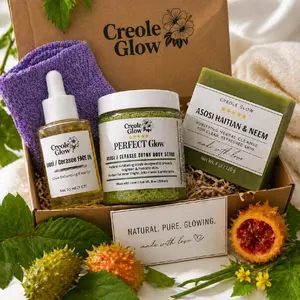 Asosi Glow Bundle – Herbal Asosi Oil, Detox Scrub & Asosi & Moringa Soap