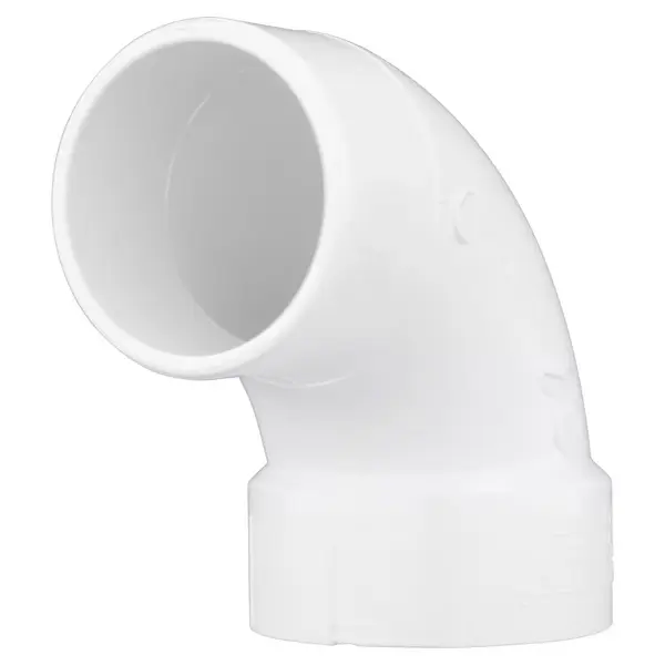 Charlotte Pipe Schedule 40 1-1/2 in. Hub X 1-1/2 in. D Spigot PVC 90 Degree Street Elbow – Durable Plumbing Fitting