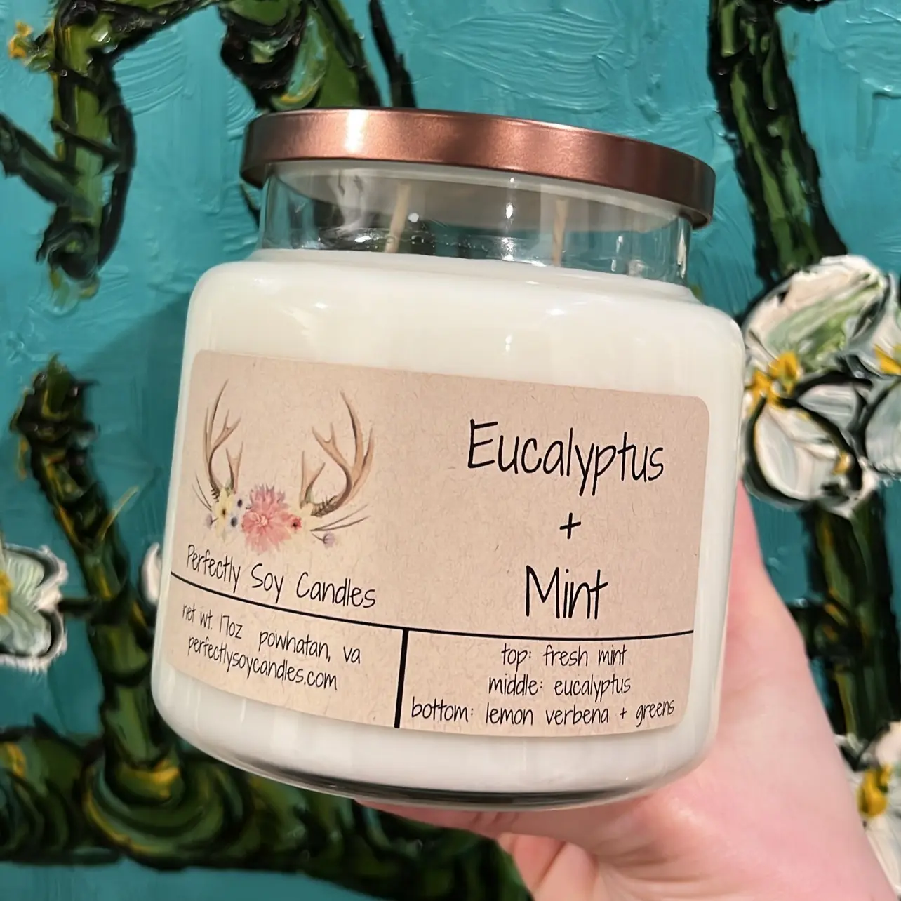 17oz Soy Candle phthalate free, mutagen free, carcinogen free