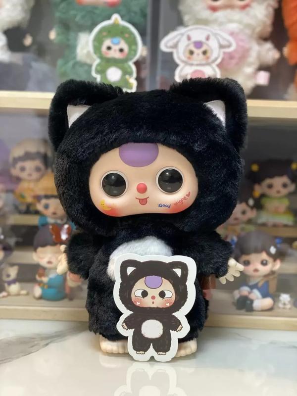 Baby Three 400% Scale V1 Baby Blind Box | 12+1+2 Hidden Styles | Ultra-Soft Cuddly Heart-Themed | Collector's Gift for Adults & Kids (Display/Play)