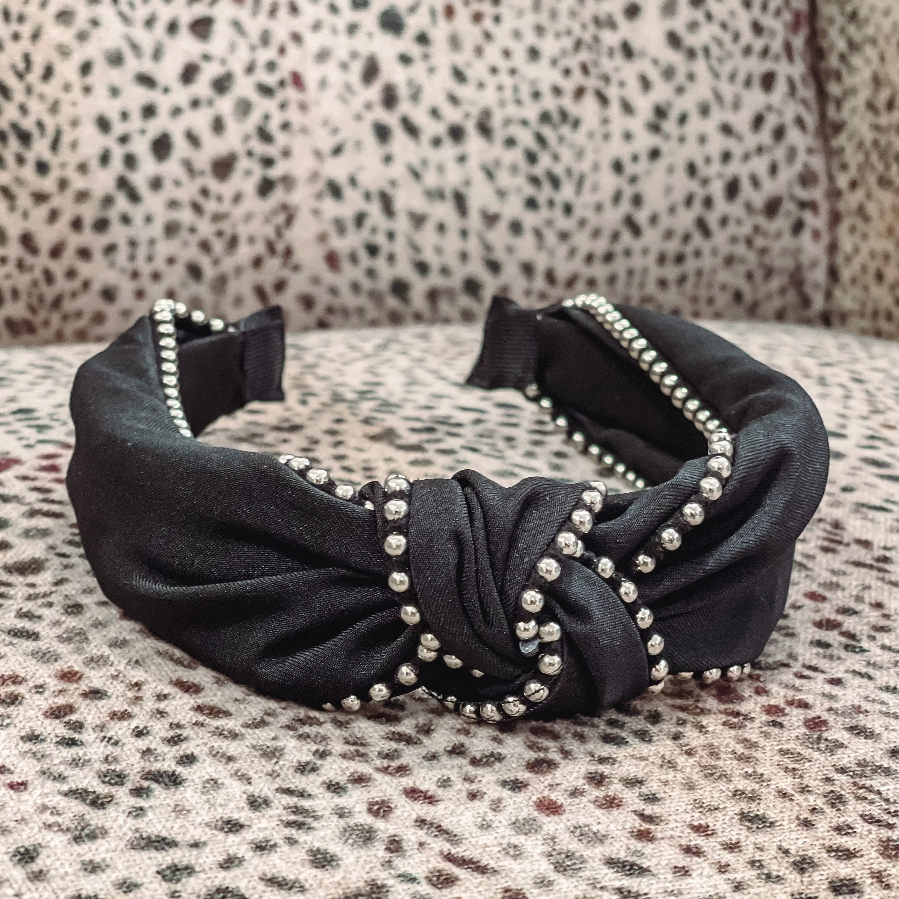HeadBand - Black Studded