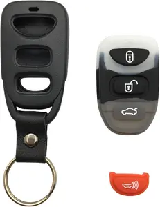Remote Car Key Fob Cover Case Replacement fit for Hyundai Elantra Accent Sonata Tucson Kia Optima Sorento Soul Keyless Entry Key Fob Shell (4 Button 1 Pcs)