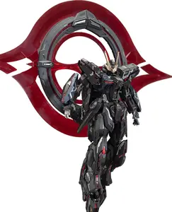 SNAA Eternal Night Radiance 1/100 Scale Plastic Pre-Painted Mecha Model Kit - Light Eater Black Hole Edition, 10in Holiday Gaming Milestone Articulated Action Figure with Independent Skeleton & Dual-Color Energy Stripes