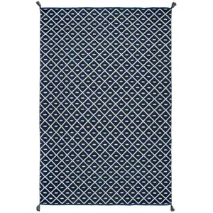 Quinn Flatweave Corner Tassel Area Rug