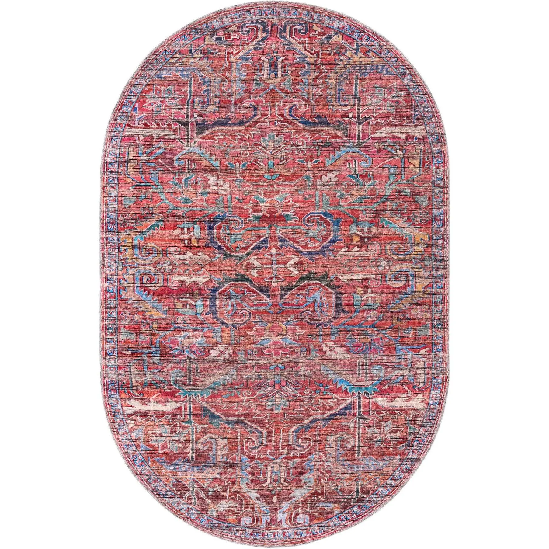 Rust Red - A 5' 3  x  8' Oval