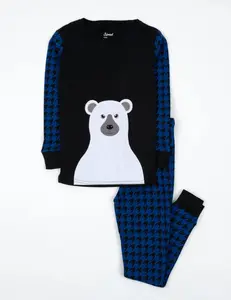 Polar Bear Houndstooth Pajamas