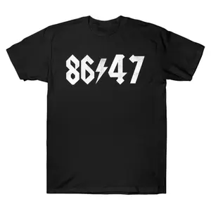 Vinyl Oversized 8647 Lightning symbol Graphic T-Shirt Streetwear Holiday Wear y2k cotton fashion Streetwear Lover Gift Top Trending