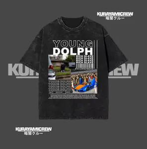 Young Dolph Vintage Graphic Tee, Washed Hip Hop Streetwear Shirt, Rap Fan Gift