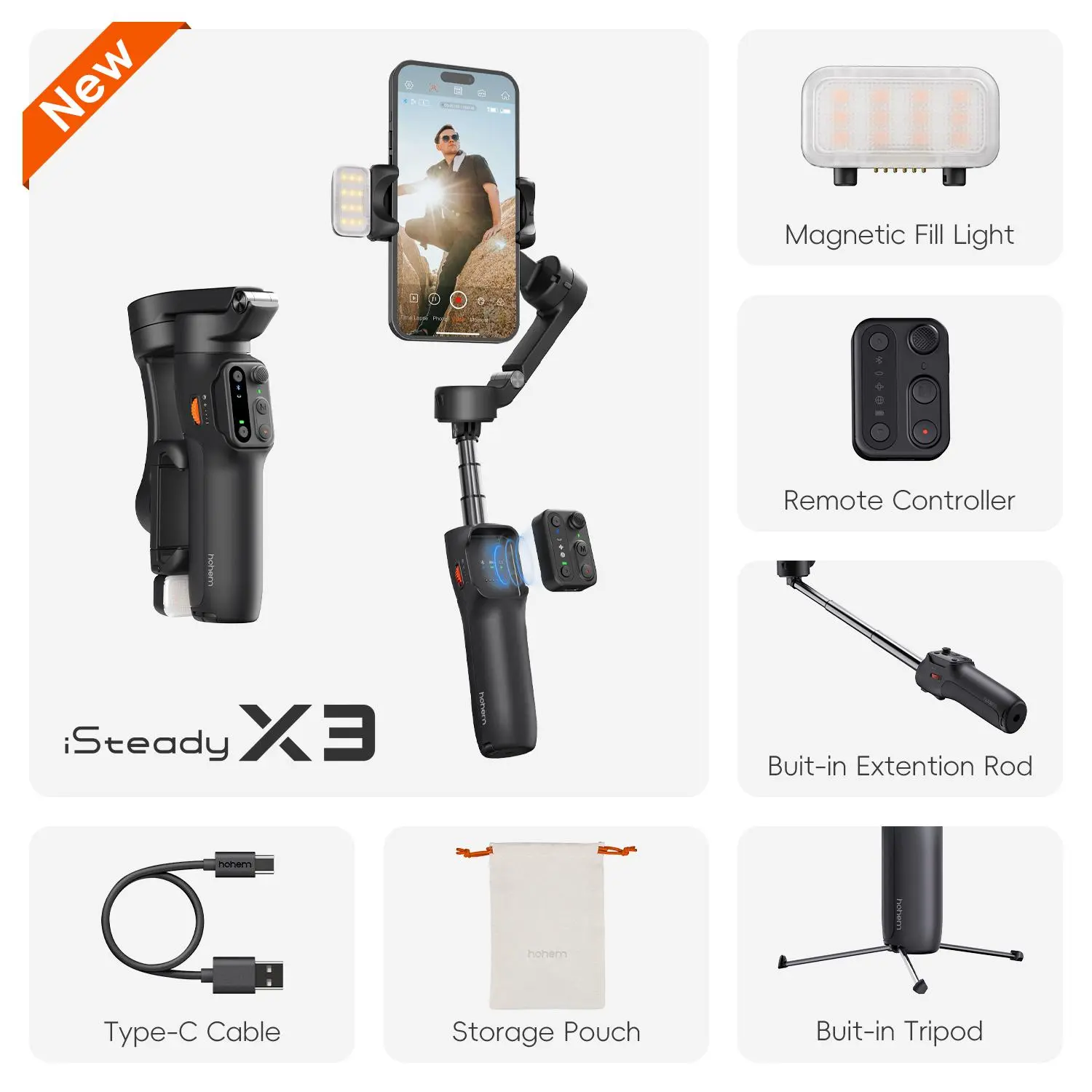 X3 Black（with led light）