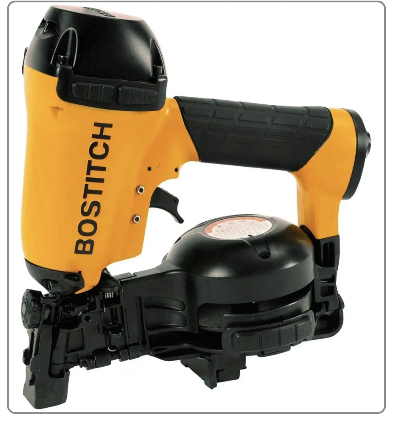 BOSTITCH Roofing Nailer On Coil, Roofing Nail Gun, Quick Reload, 3/4 inch to 1-3/4inch (RN46)