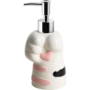 Cute Cat Paw Soap Dispenser with Pump, Refillable Bottle, Hand Soap - Cat Paw - 15 OZ