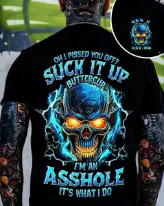 Chaosmoda Generation X Oh I Pissed You Off Custom Year Skull T-shirt