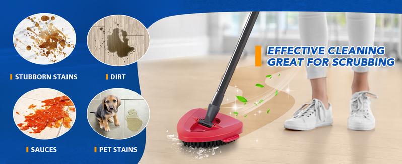 Scrub Brush Head Refills for O-Cedar EasyWring Spin Mop 1 Tank System Cleaning Spin Mop Refill for Velida ocedar Base Scrubber Brush for Shower mop