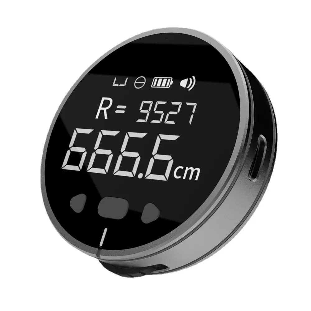 High-Precision Digital Tape Measure, 324ft Laser Distance Meter with LCD Display. Rechargeable, for Engineering, Construction, Woodworking, Auto Repair. Accurate & Durable Measuring Tool for Curved & Flat Surfaces.