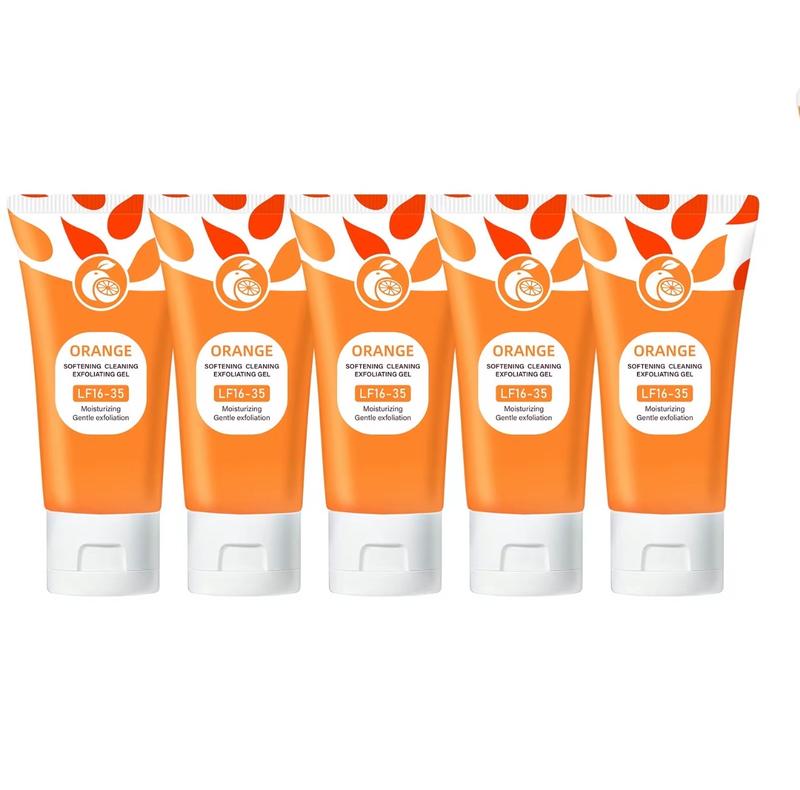 Orange Enzymes Exfoliating Gel 50G LF16-35French Enzyme Dead Skin Remover for Even SkinTexture Deep Cleansing Patches