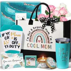 Mom Gifts Mothers Day Gifts for Mom from Daughter Son , Birthday Gifts Basket for Mom Women Mother-in-Law Mom Mothers Day Gifts,  Mom Gifts for Wife from Husband w/ Canvas Tote Bag Tumbler