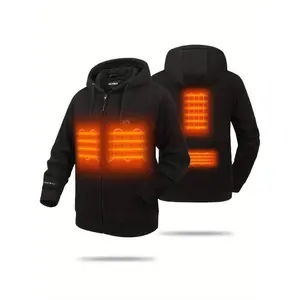 Men's And Women's Heated Hoodie, Full Zip Heated Hoodie (Unisex)