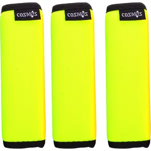 3 Pcs Comfort Neoprene Handle Wraps Grip Identifier for Travel Bag Luggage Suitcase Fluorescent Yellow