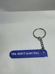 “We Didn’t Even Kiss” Text Message Bubble Keychain Inspired by Heated Rivalry