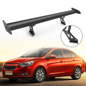 Universal Rear Spoiler Wing GT Rear Trunk Hatchback Adjustable Aluminum Black