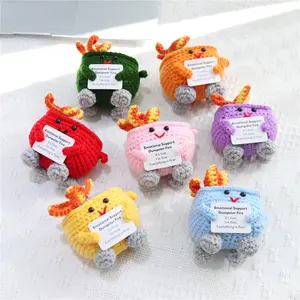 A cute, hand-crocheted miniature fire extinguisher—a cozy, soft desktop ornament and a charming little gift for friends and family.