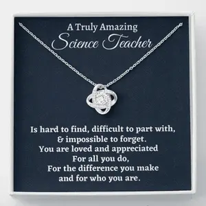 Teacher Necklace, Science Teacher Gift, Appreciation Gift For A Science Teacher, Necklace Gift For Women
