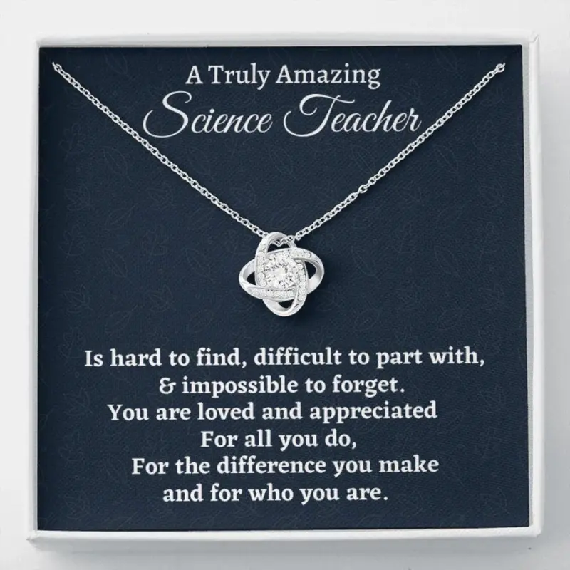 Teacher Necklace, Science Teacher Gift, Appreciation Gift For A Science Teacher, Necklace Gift For Women