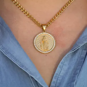 Round Jesus Pendant