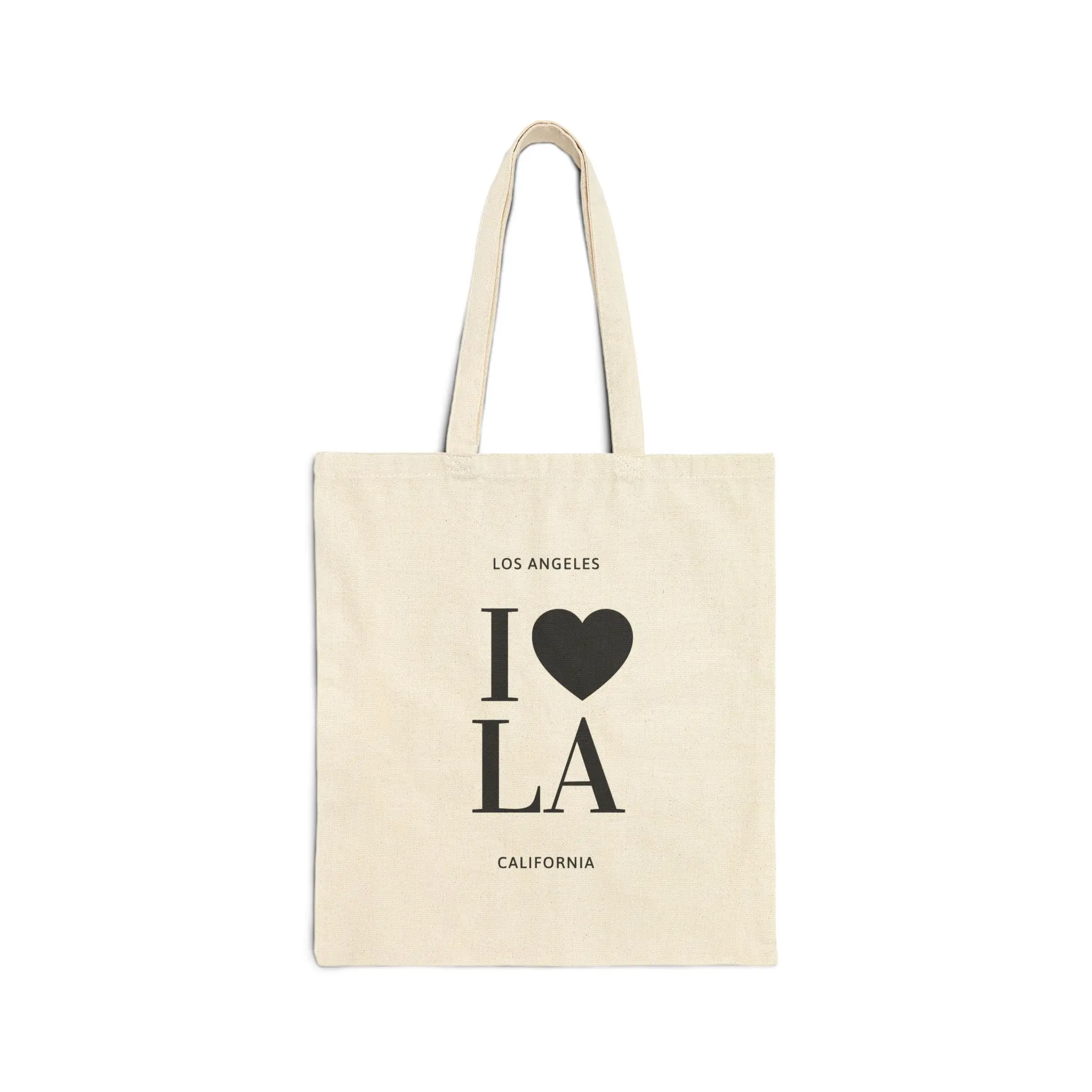 Los Angeles California “I Love LA” Tote Bag | Cotton Canvas