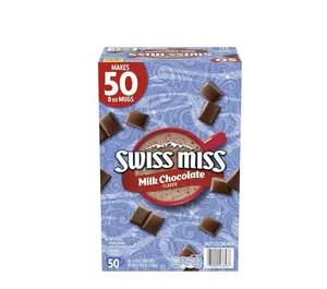 Swiss Miss Milk Chocolate Flavor Hot Cocoa Mix Packets 50-1.38 oz Envelopes Net Wt 4 lb 5 oz 1.95kg Rich Indulgent Taste Perfect for Any Occasion
