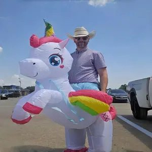 Halloween Inflatable Unicorn Costume for Adults, Fun Unique Party Accessory, Perfect for Halloween Parties & Events