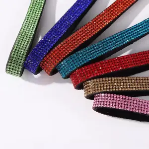Fashion Rhinestone Wristbands Bling Phone Landyard Colorful Car Keychain Wrist Strap Pendant for Women in Vibrant Shades