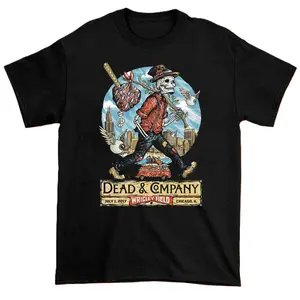 New Vintage Dead And Company Black S-3XL Chicago July 1st 2017 T-Shirt One Side Unisex Cotton Menswear Top Tee