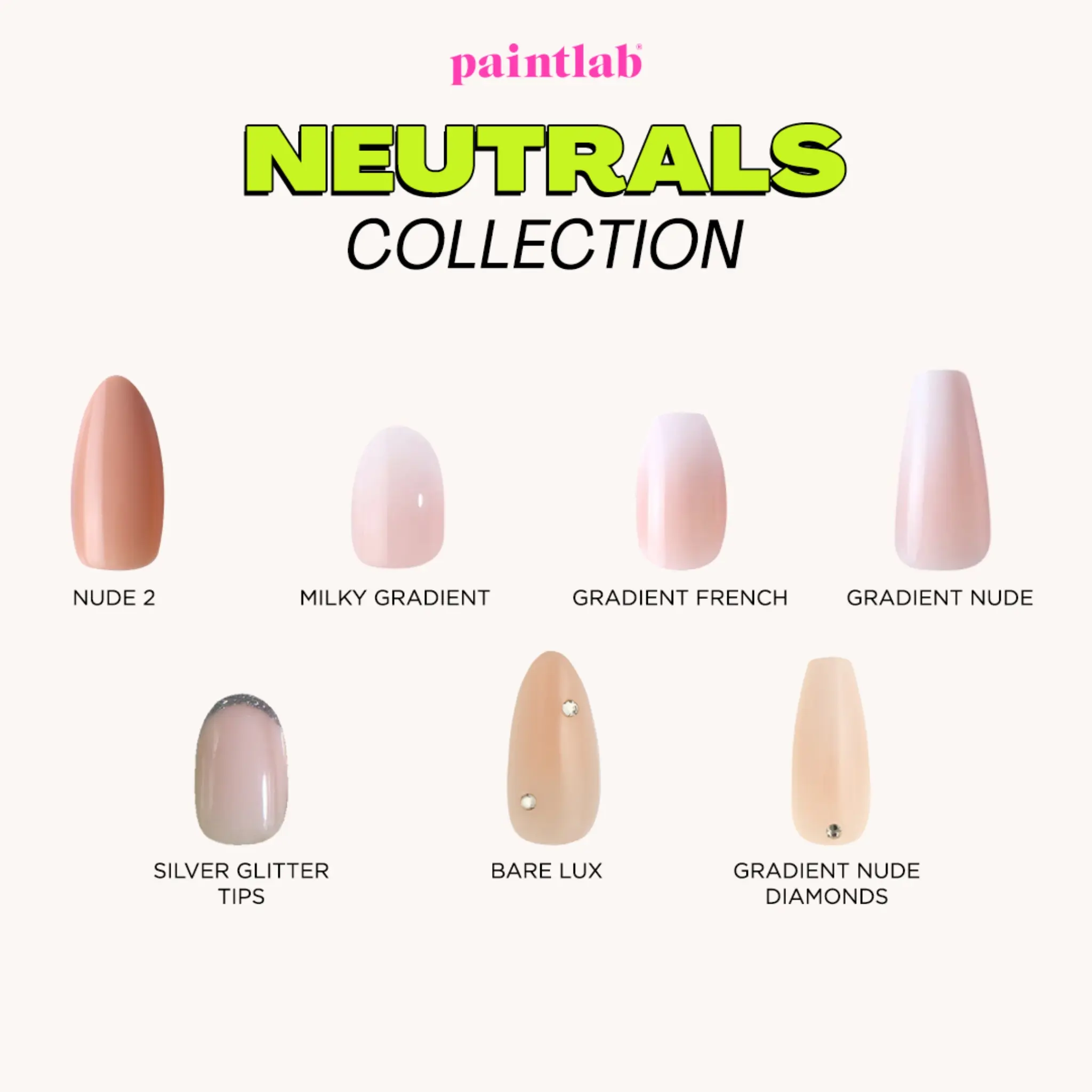 Neutrals Press On Nails Collection
