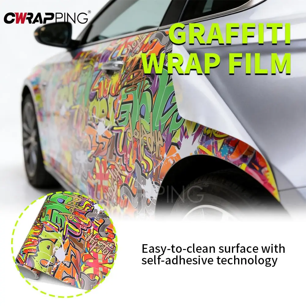 Film Wrapping Foil DIY Car Decoration Graffiti Printing Waterproof Sticker for Car Wraps Stickers Films Motorcycle Accessories
