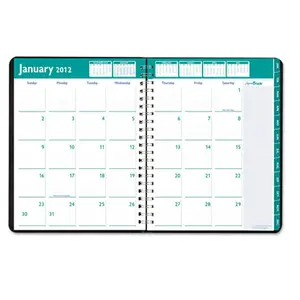 212 MAIN Express Track Weekly-Monthly Planner - Recycled Paper, Ruled Hours, Tabbed Index, Weekly View, Goal Prioritization Tips