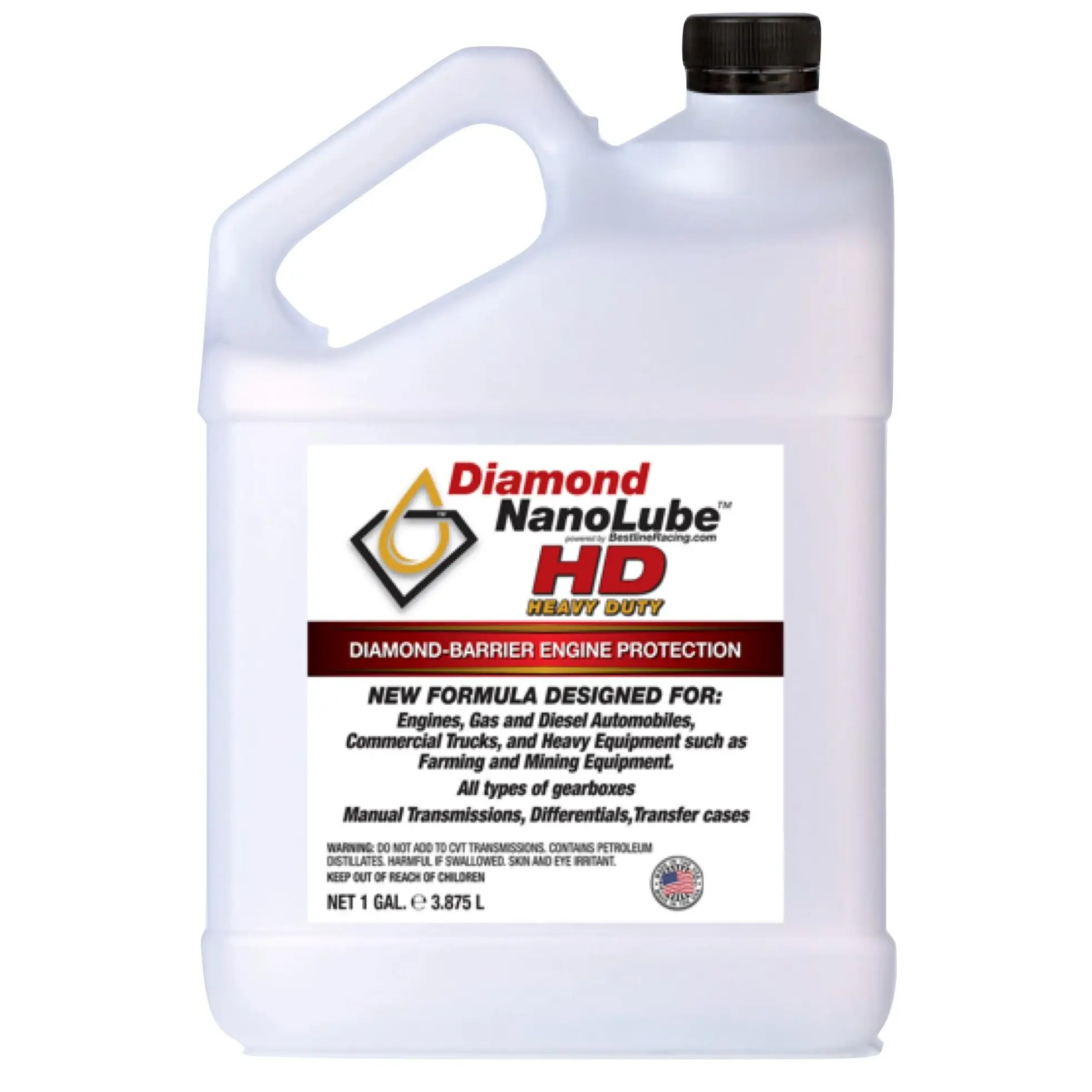 BestLine Racing HD Diamond NanoLube - Gallon - Ultra-Low Friction Engine Treatment for Gas & Diesel Engines, Manual Transmissions, Gearboxes, and Transfer Cases