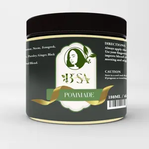 BSA Herbal Hair Pomade - 240ML / 8oz Natural Blend for Hair Care - Directions & Caution Instructions Included