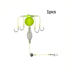 Fishing Hook Set with Anti-Bottom Bait Cage Float Line Group, European Carp Fishing Gear, Fishing Equipment, 1 Pack, Ideal for Anglers