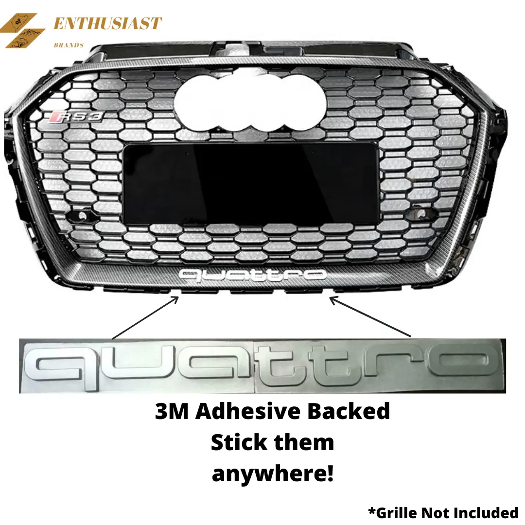 Audi Quattro Grille Badge Emblem Audi Quattro Grille Badge Emblem