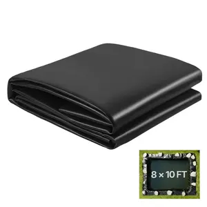 【Summervibes】VEVOR 8 x 10 ft Pond Liner, 45 Mil Thickness, EPDM Rubber Material Fish Pond Liner for Outdoor Ponds, Easy to Cut, Durable & Leakproof, for Water Garden, Waterfall, Fishpond, Koi, Fountains, Black