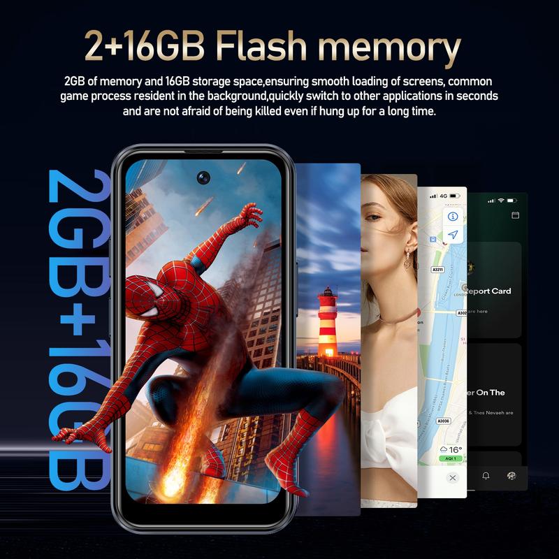 Fuffi Smartphone 3.75 Inch Screen, 2gb RAM 16GB Storage, Quad-Core Processor, Android Os, Dual Sim Card Slots, GPS Functionality