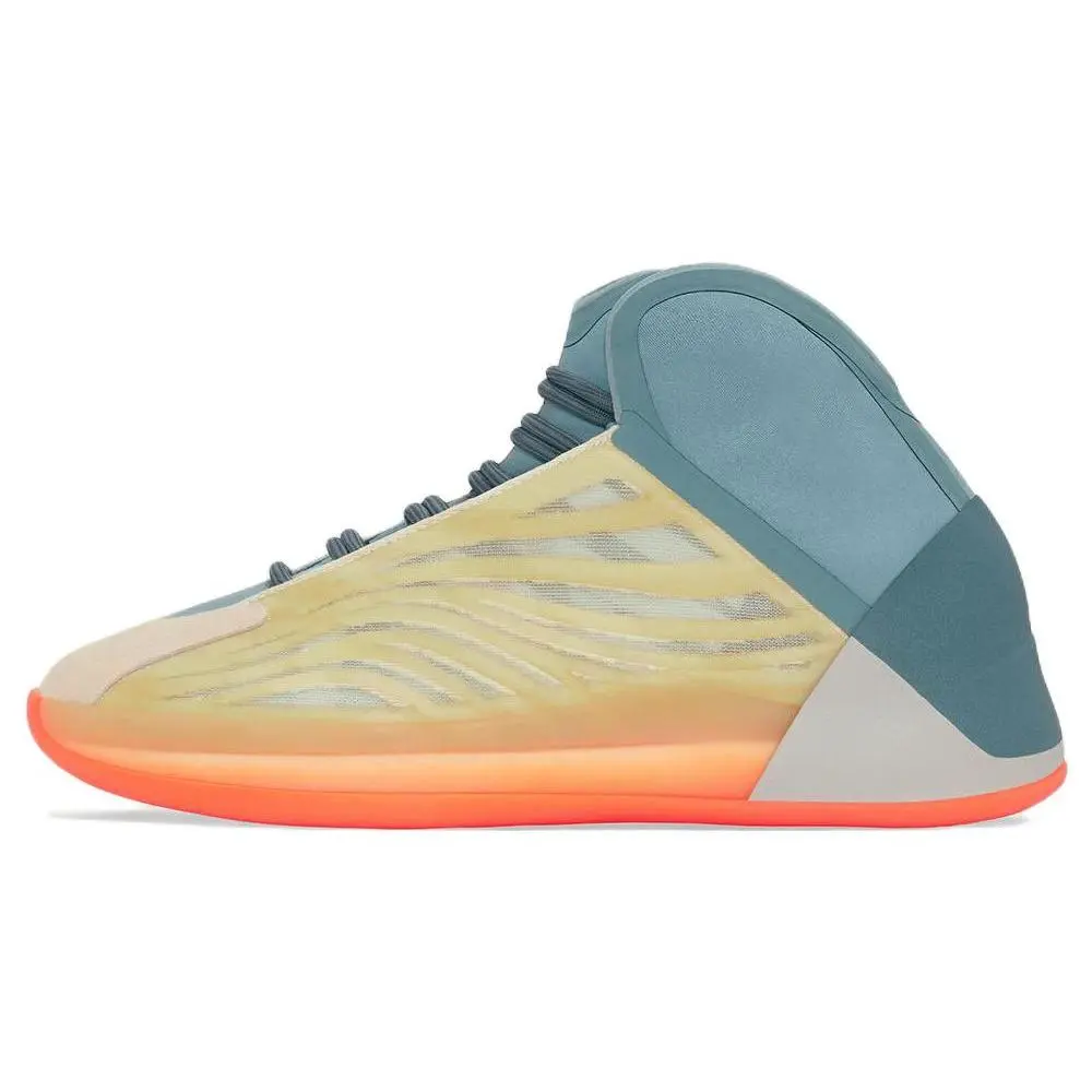 Adidas Yeezy Quantum 'Hi-Res Coral' Athletic Sneaker Footwear, Casual Jogging Shoes, Trendy Sports Shoes, Workout Casual Footwear