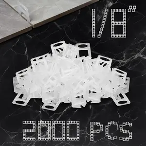 Tile Leveling Clips Tiles Leveler Spacers - 2000 Spacers Tile Leveling System 1/8 Inch Clips Lippage Free Tile and Stone Installation for PRO and DIY