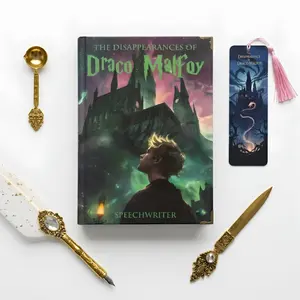 The Disappearance of Draco Malfoy Hardcover Book, Dramione Inspired Fanfiction Collector Edition, Hand Packed with Free Bookmark