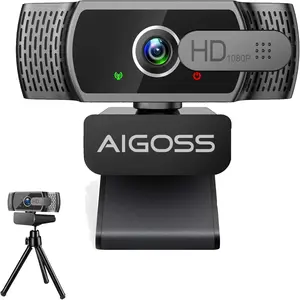 1080P Webcam  Camera with Microphone & 95? Wide View - Auto Light Correction USB Webcam for PC, , Laptop, Desktop - Built-in  Cover Plug & Play for Zoom/Skype/Streaming