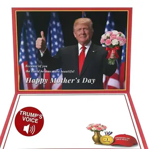 Funny Mothers Day Card With Trump's Voice for Mom, Wife from Daughter, Son, Kids, Husband on Mothers Day - Heartfelt Message to Mother, Perfect for Birthday, Mother's Day, Humorous Mom Greeting Cards, Premium Quality